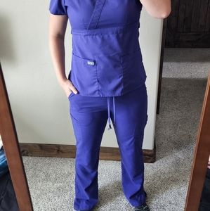 SET Grey's Scrub M purple